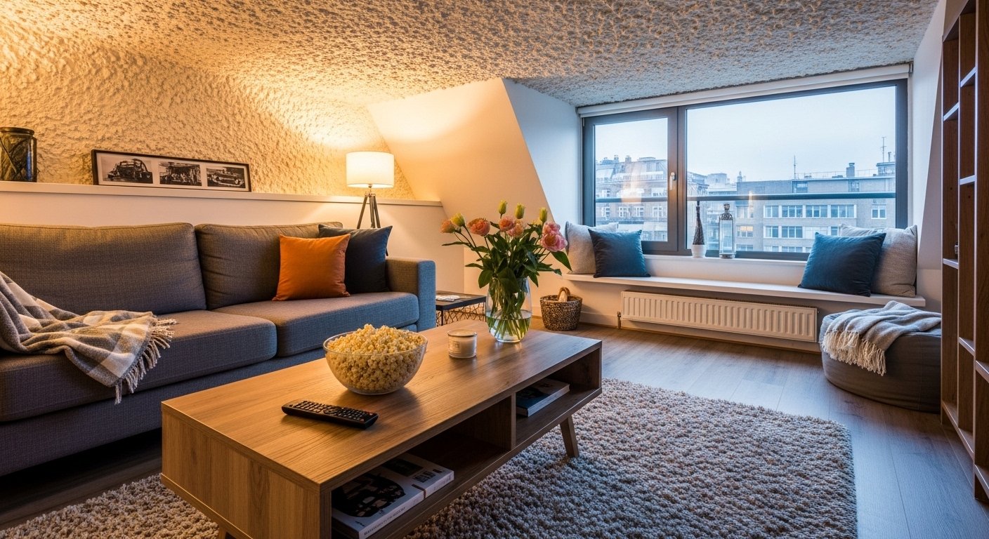 Wake Forest living room ceiling renovation